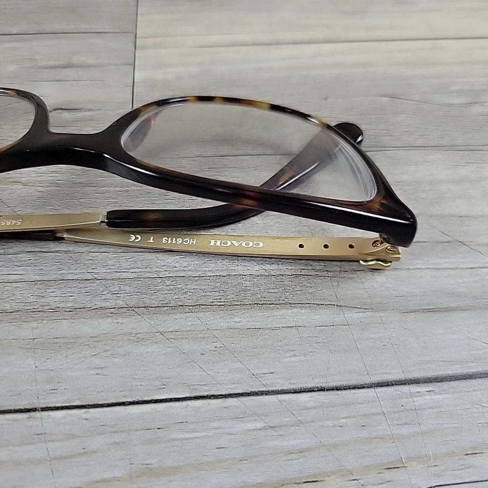 Coach Eyeglasses HC 6113 5485 Dark‎ Tortoise 53-18-140 Frames Only